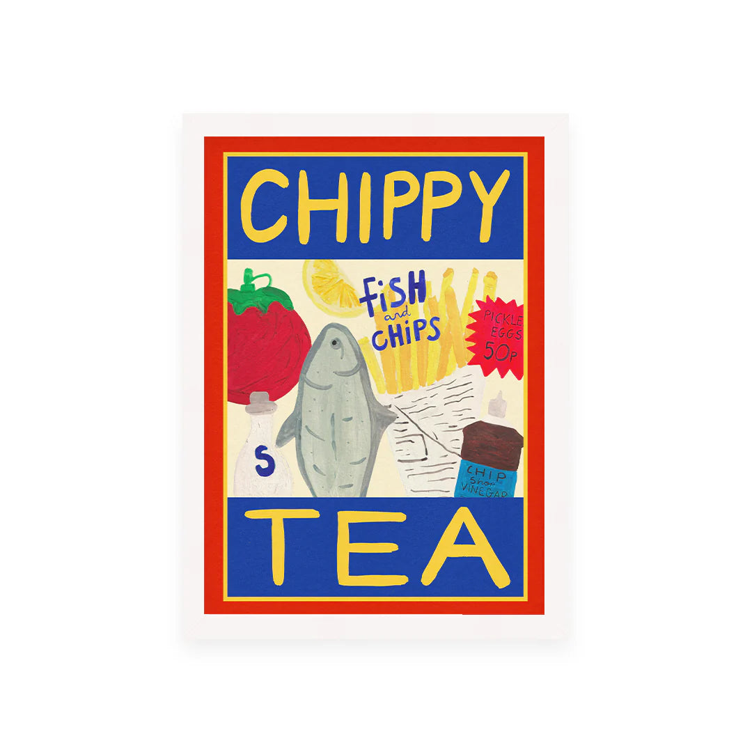 Chippy Tea Hand Painted Print