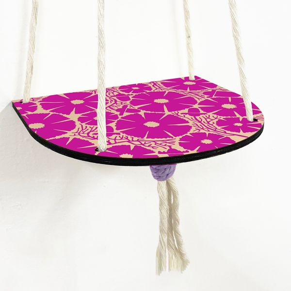 Hanging Plant Shelf - Cosmos Fuchsia