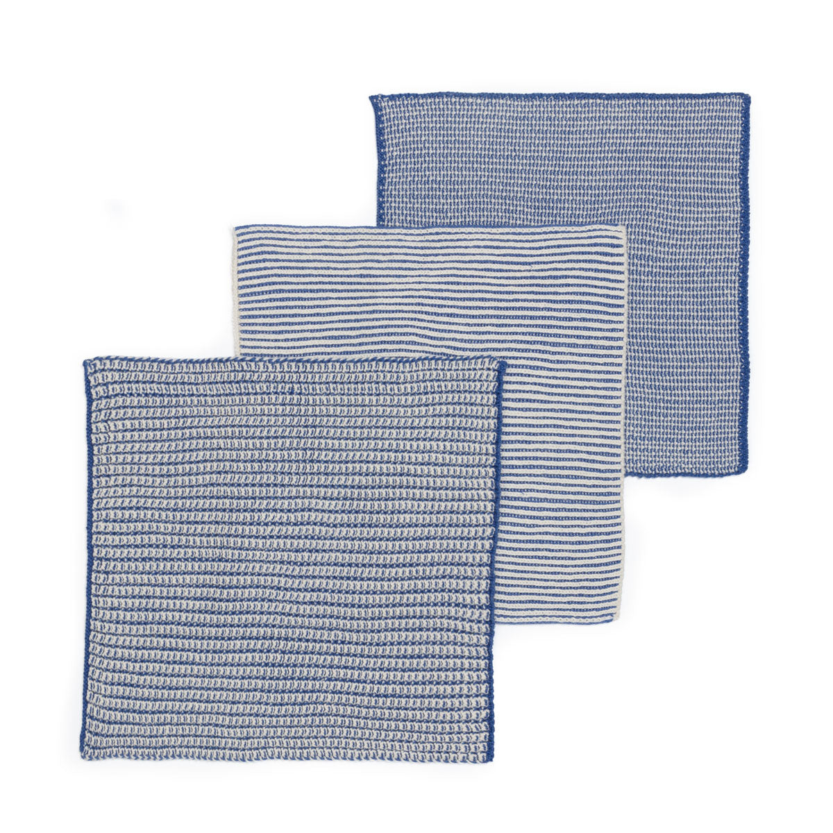 Reusable Textured Dishcloths: Cobalt