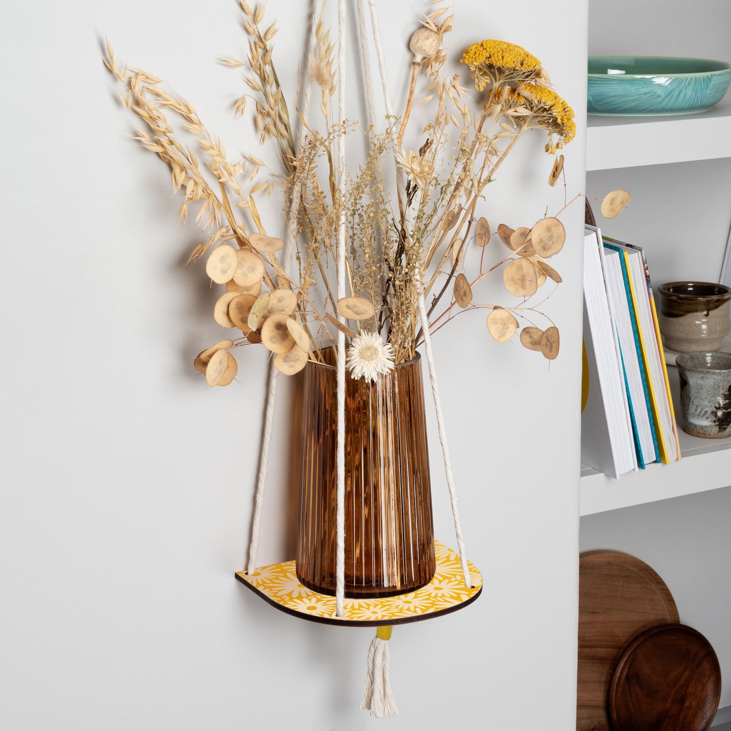 Hanging Plant Shelf - Daisy