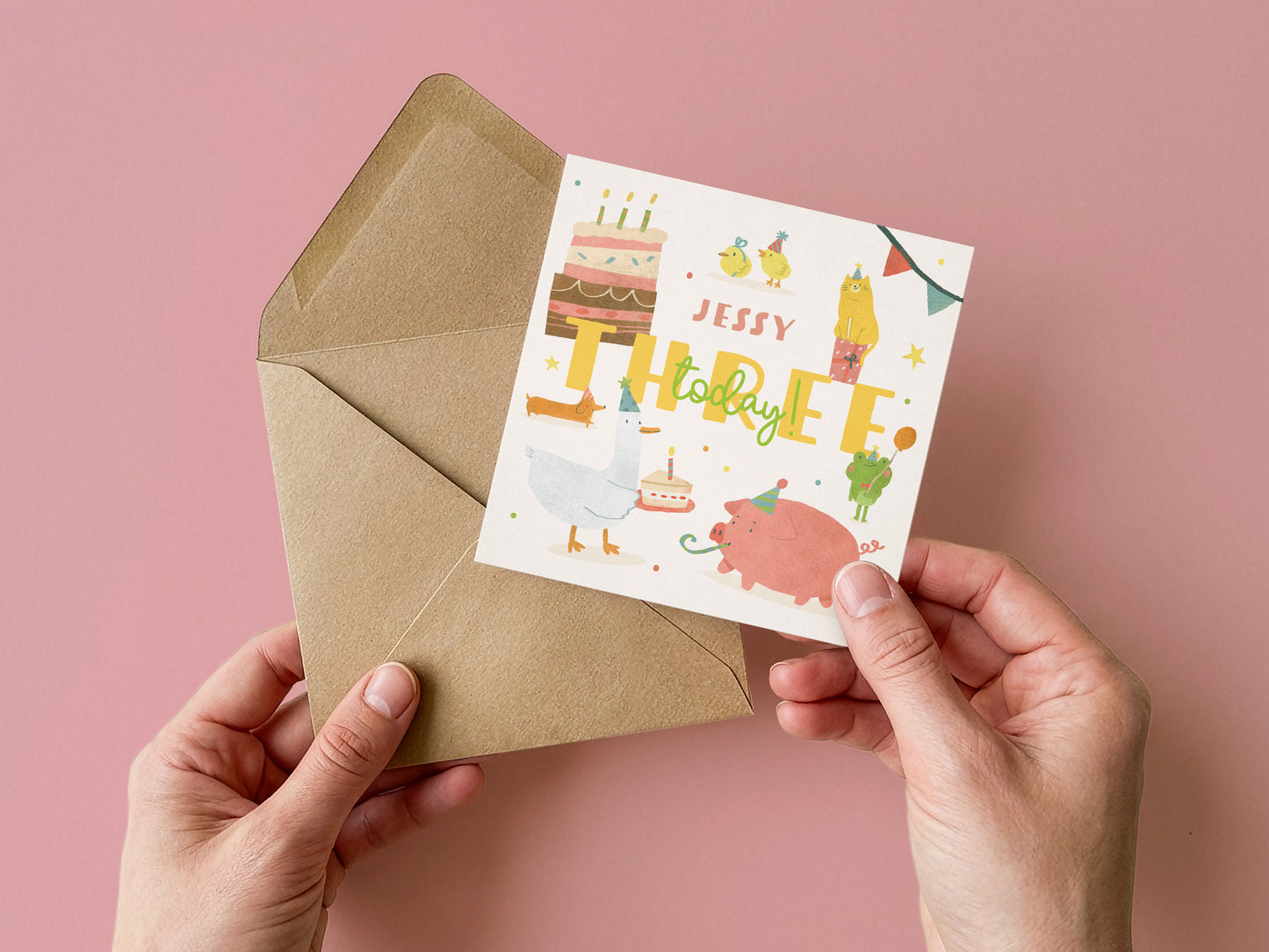 Personalised 3rd Birthday Card