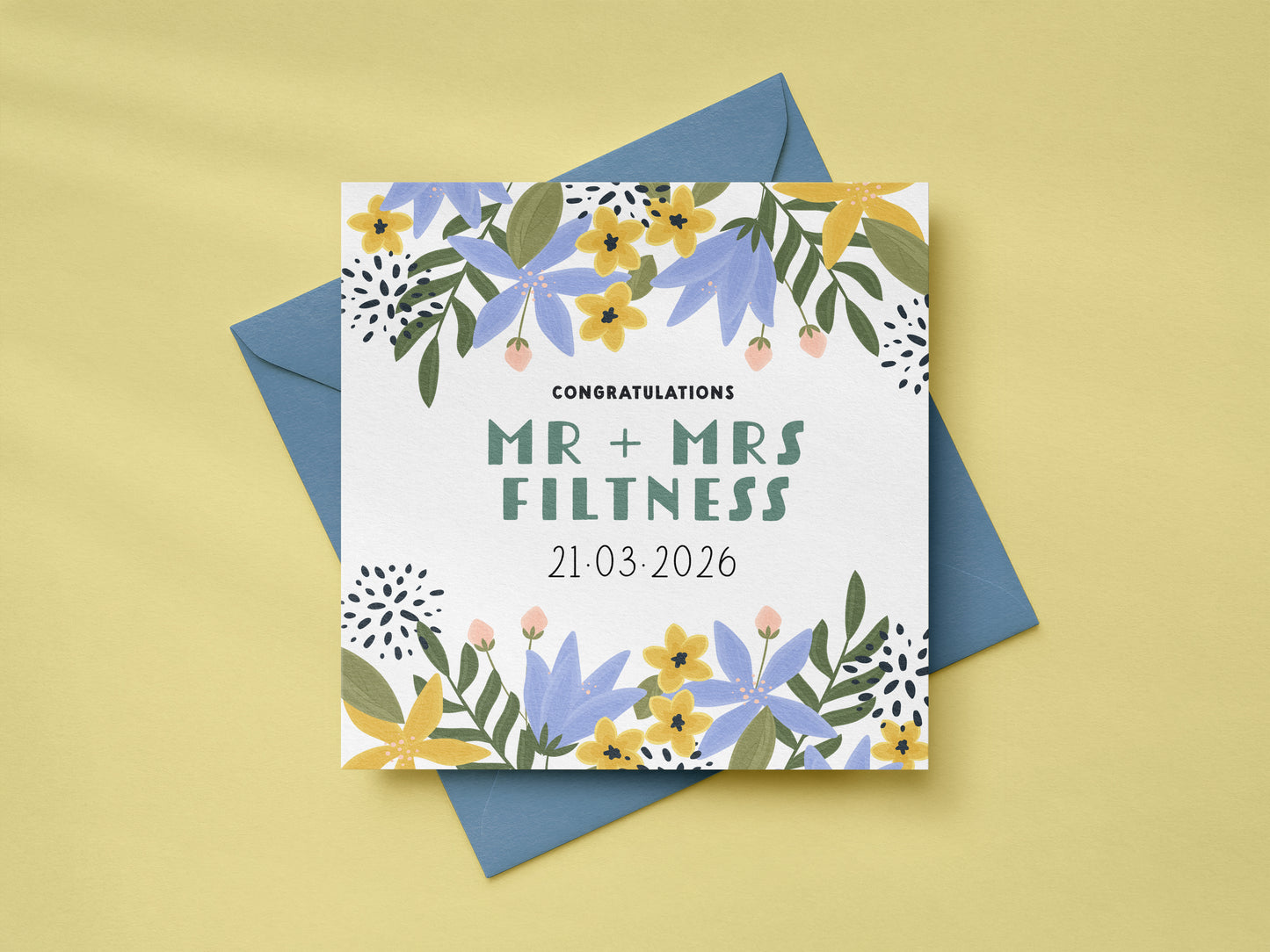 Personalised Wedding Card