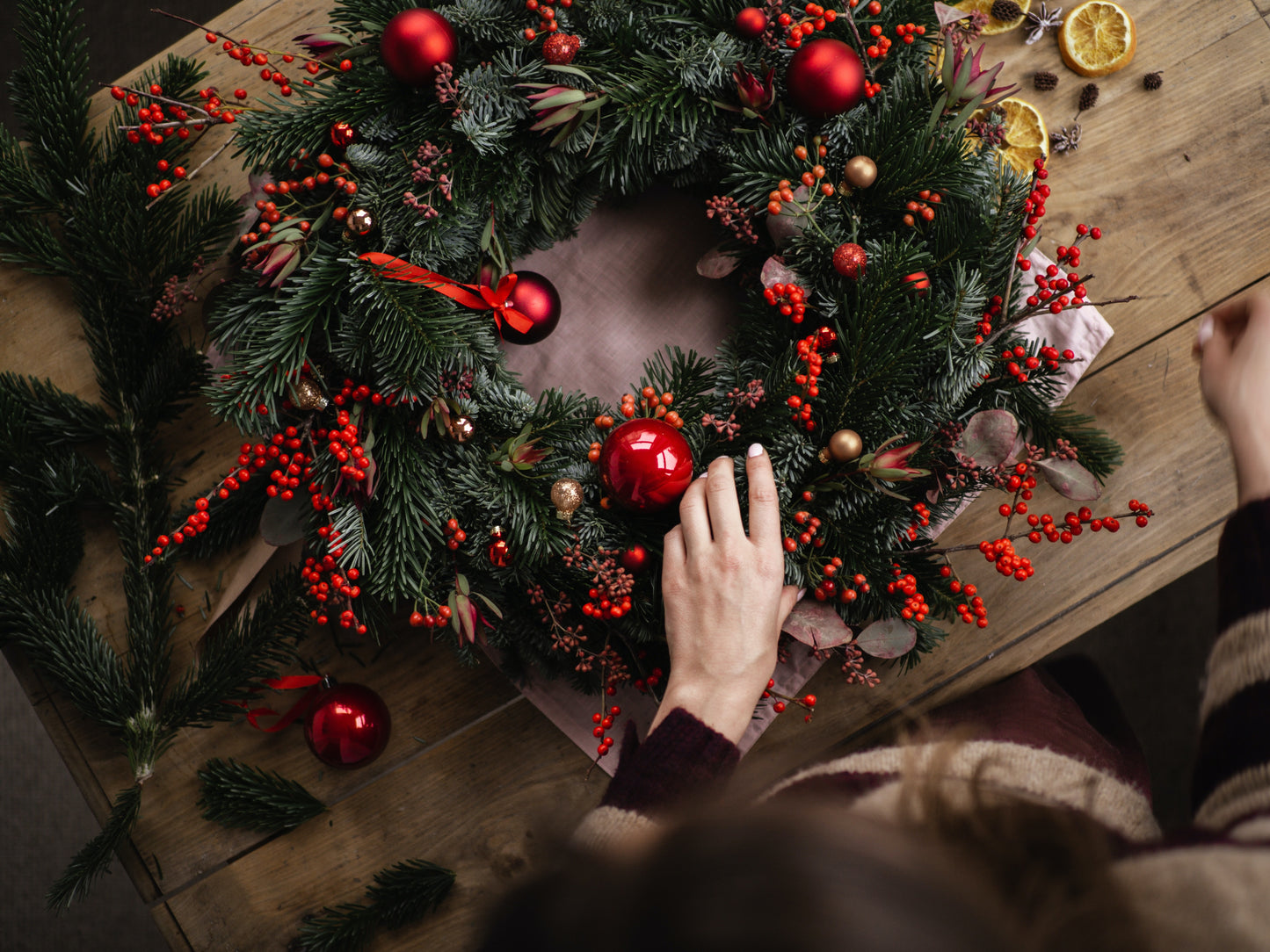 Festive Wreath Making!