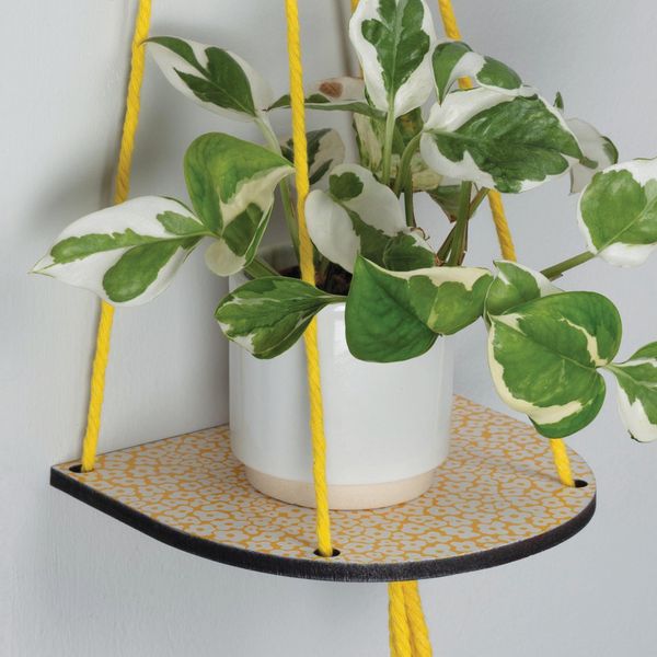 Hanging Plant Shelf - Forget Yellow