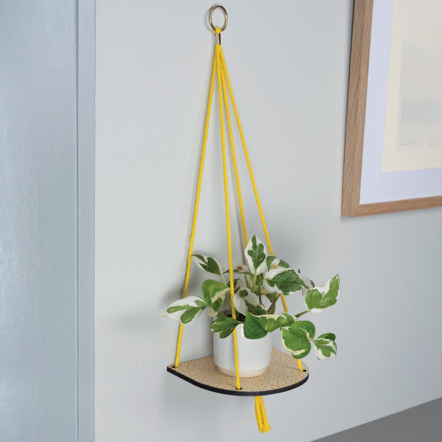 Hanging Plant Shelf - Forget Yellow