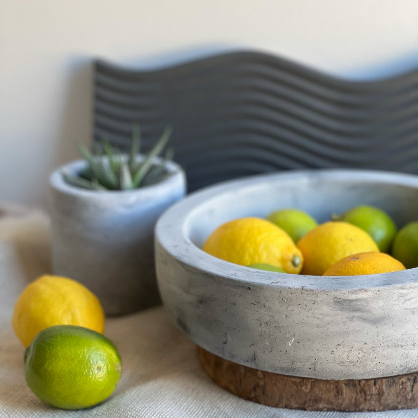 Concrete Fruit Bowl