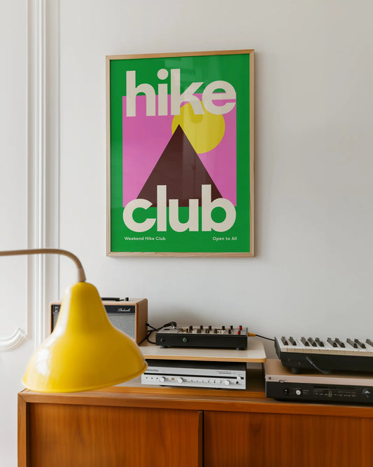 Hike Club Neon Print