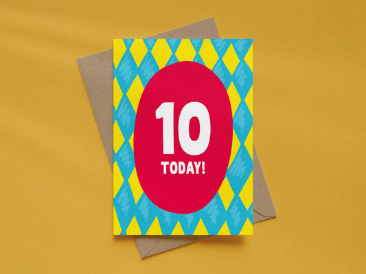 Boy Age 10 Card