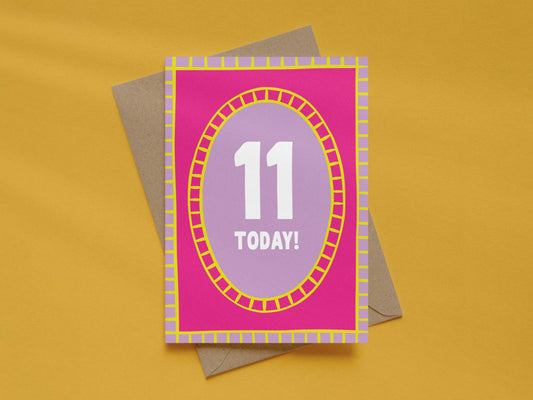 Girl Age 11 Card