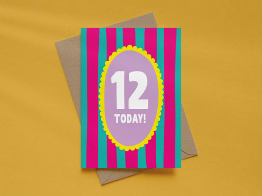 Girl Age 12 Card