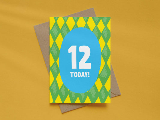 Boy Age 12 Card