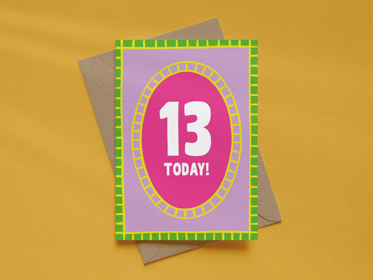 Girl Age 13 Card