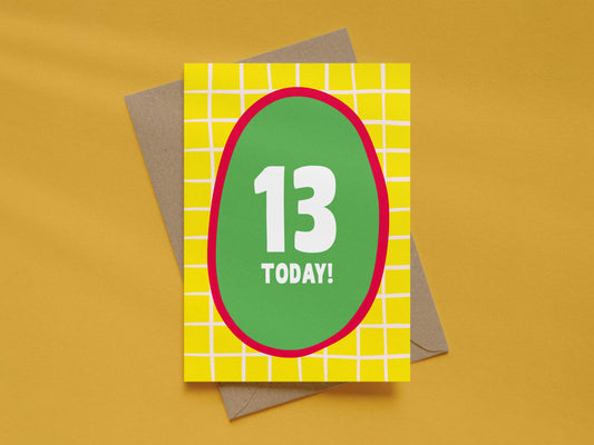 Boy Age 13 Card