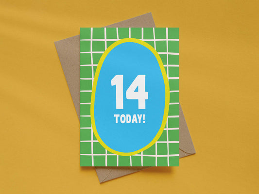 Boy Age 14 Card