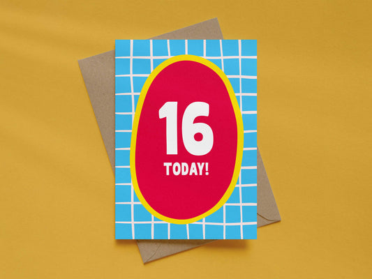 Boy Age 16 Card