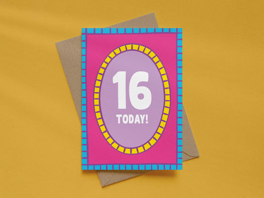 Girl Age 16 Card