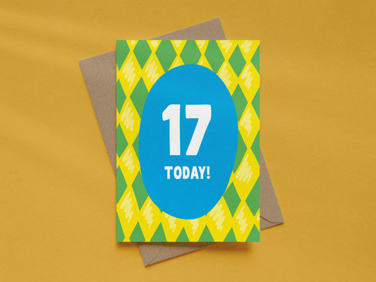 Boy Age 17 Card