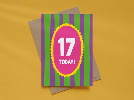 Girl Age 17 Card