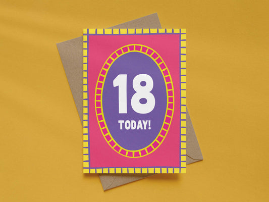 Girl Age 18 Card