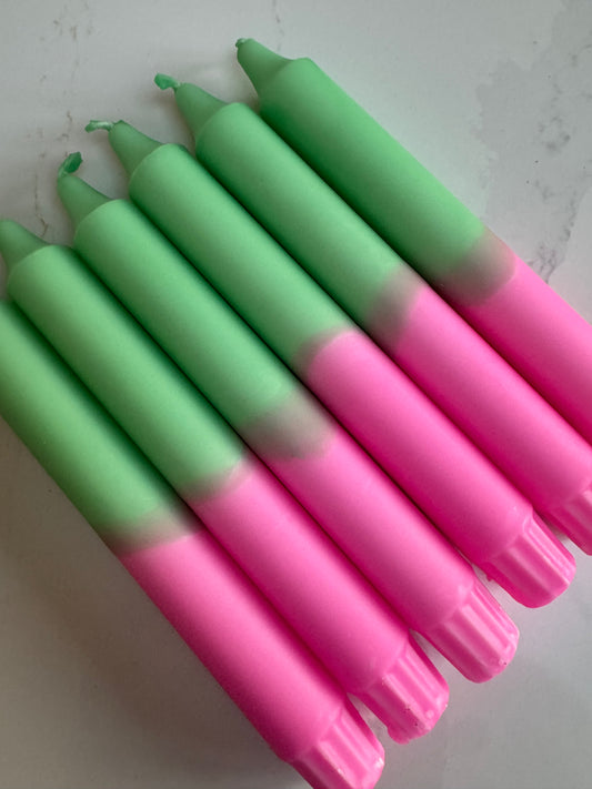 Pink & Mint Candle