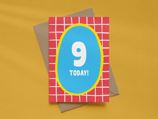 Boy Age 9 Card