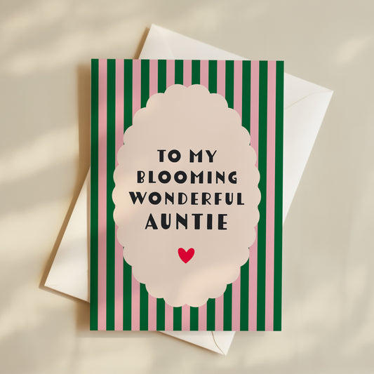 Wonderful Auntie Card