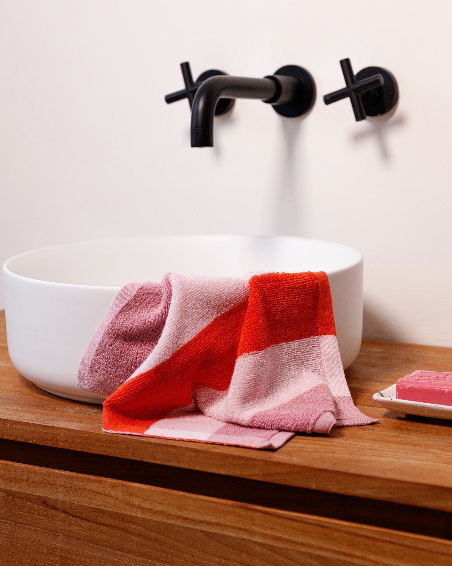 Striped Terry Towelling Flannel 2 Pack