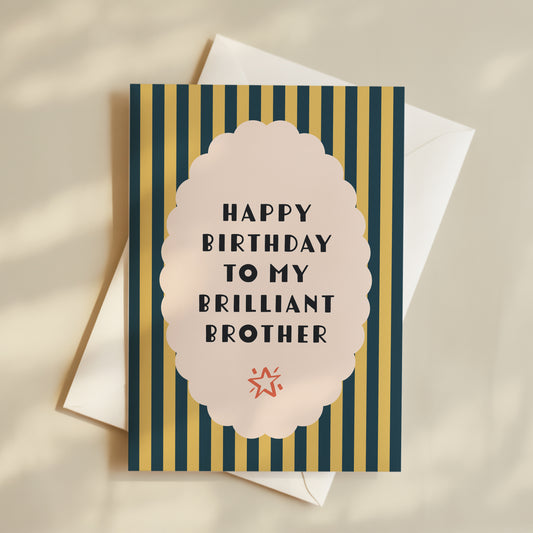 Brilliant Brother Card