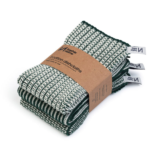 Reusable Textured Dishcloths: Forest