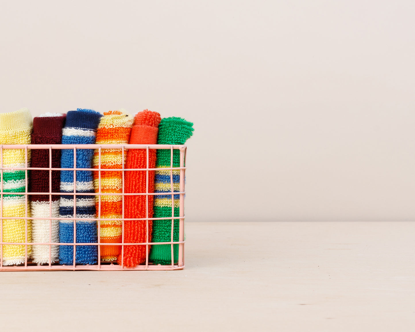 Striped Terry Towelling Flannel 2 Pack