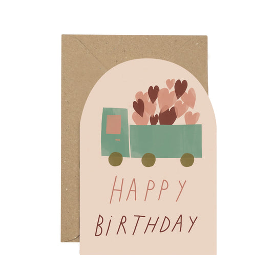 Happy Birthday Truck Card