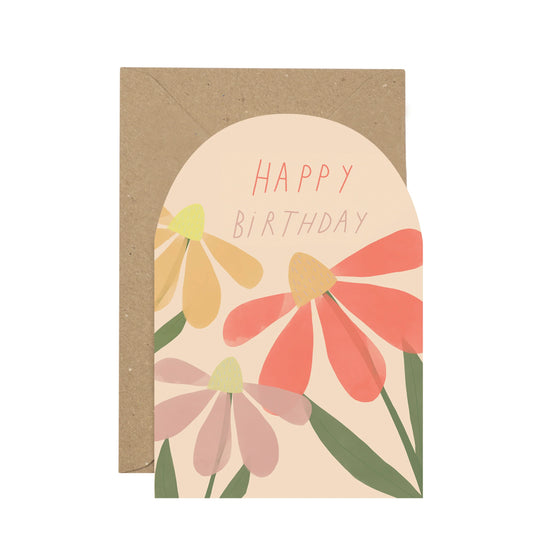 Happy Birthday Floral Card
