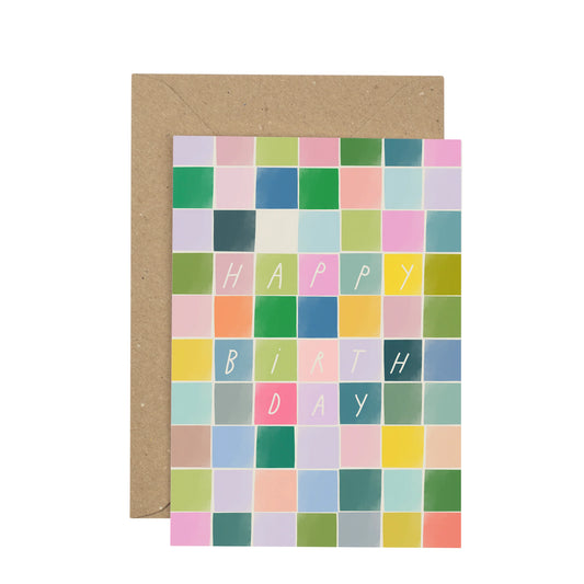 Happy Birthday Squares Card