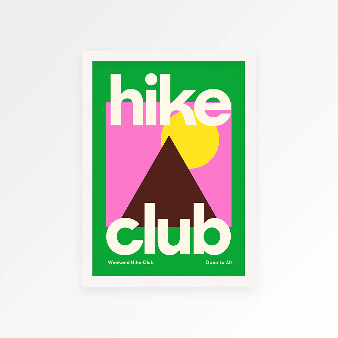 Hike Club Neon Print