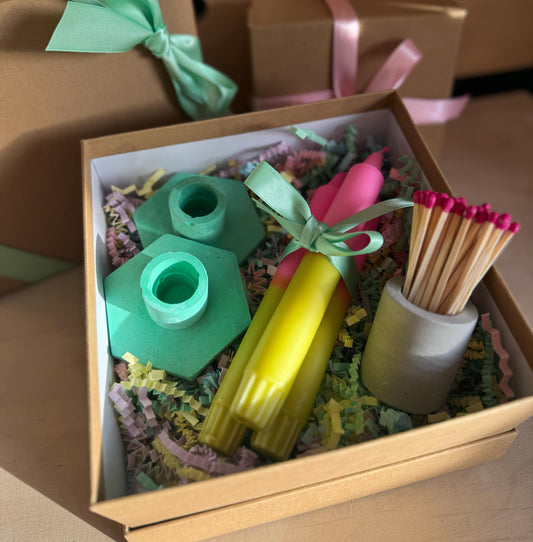 Colourful Candle Gift Box