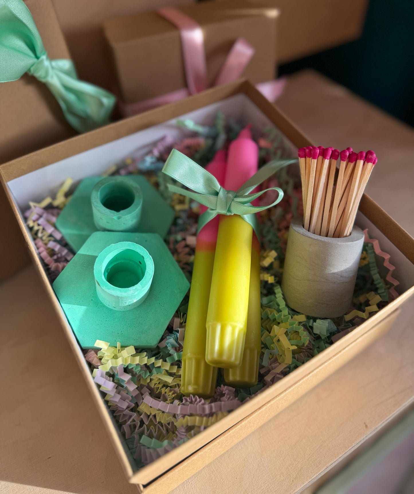 Colourful Candle Gift Box