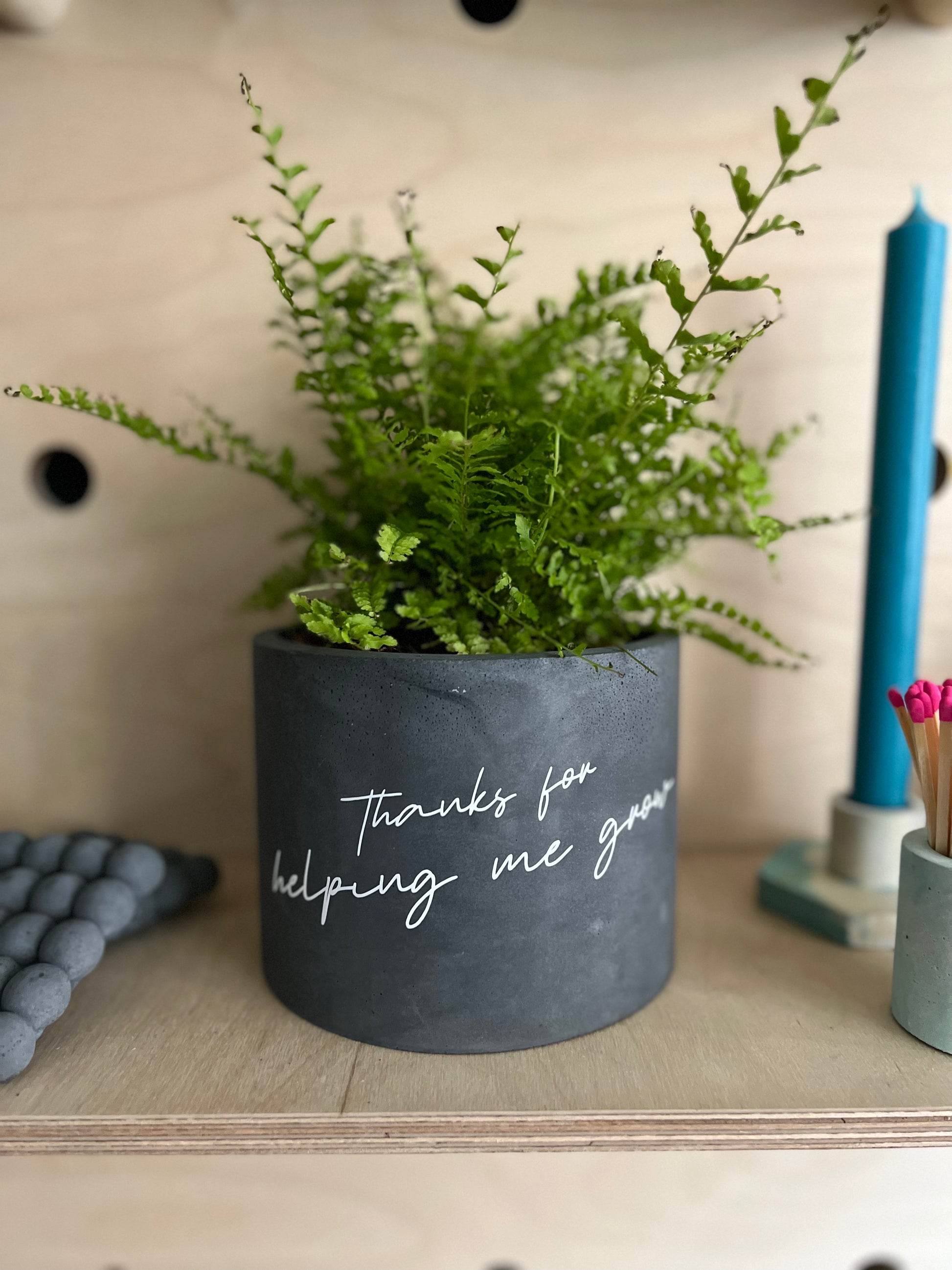 thank you plant pot Personalised Teacher 'Thank You' Gift with Plant – Concrete & Cacti