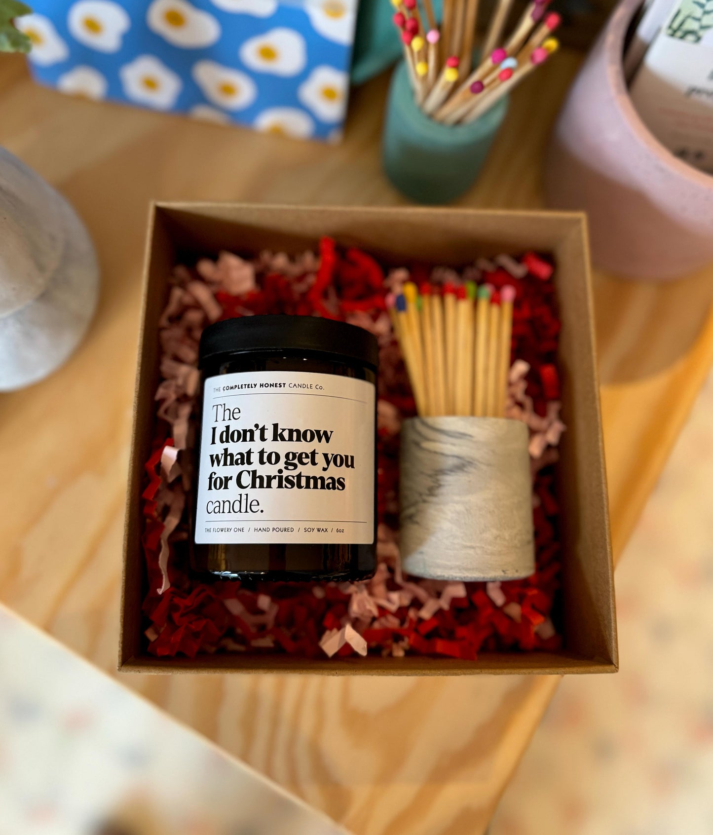 Match Pot & Candle Gift Box