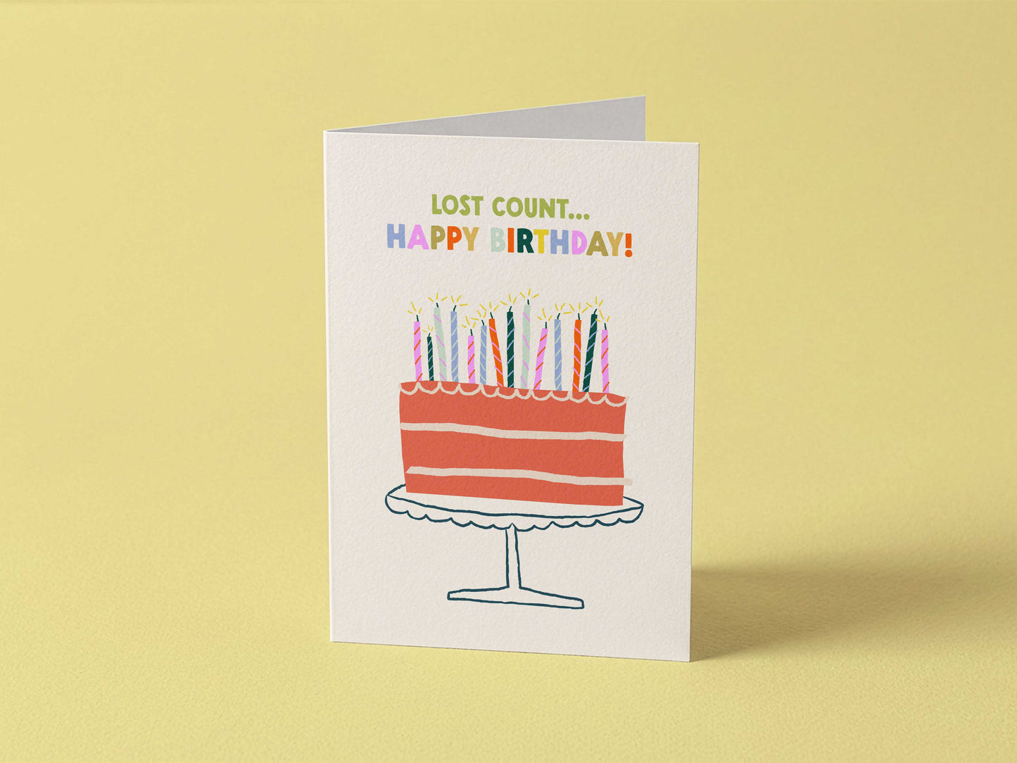 Lost Count Birthday Card