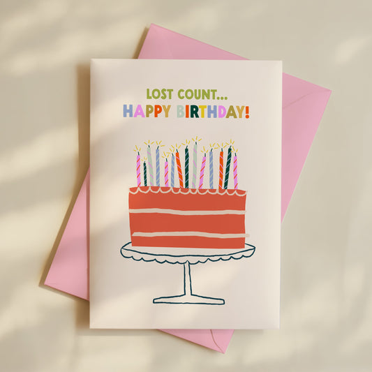 Lost Count Birthday Card