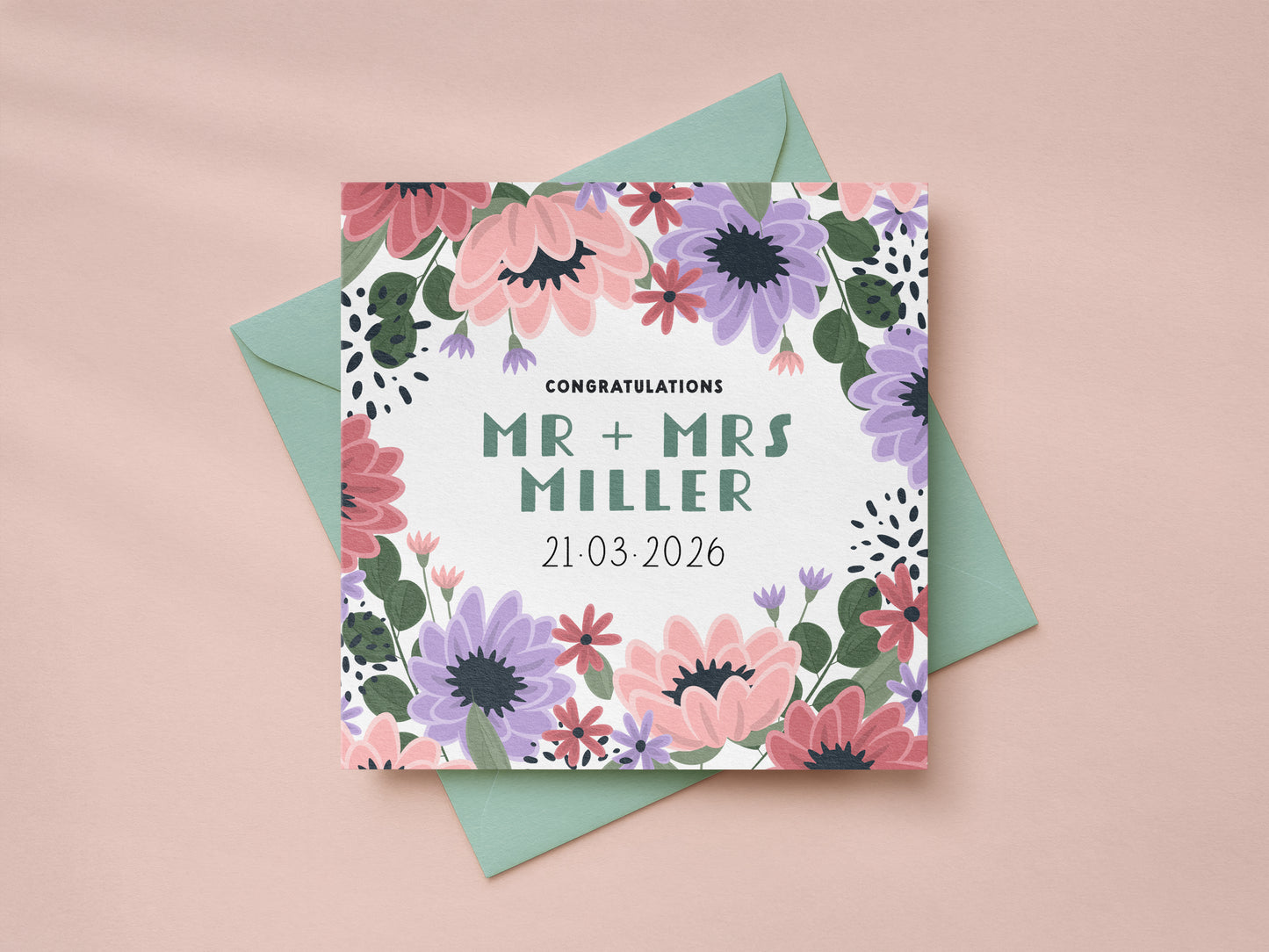 Personalised Wedding Card
