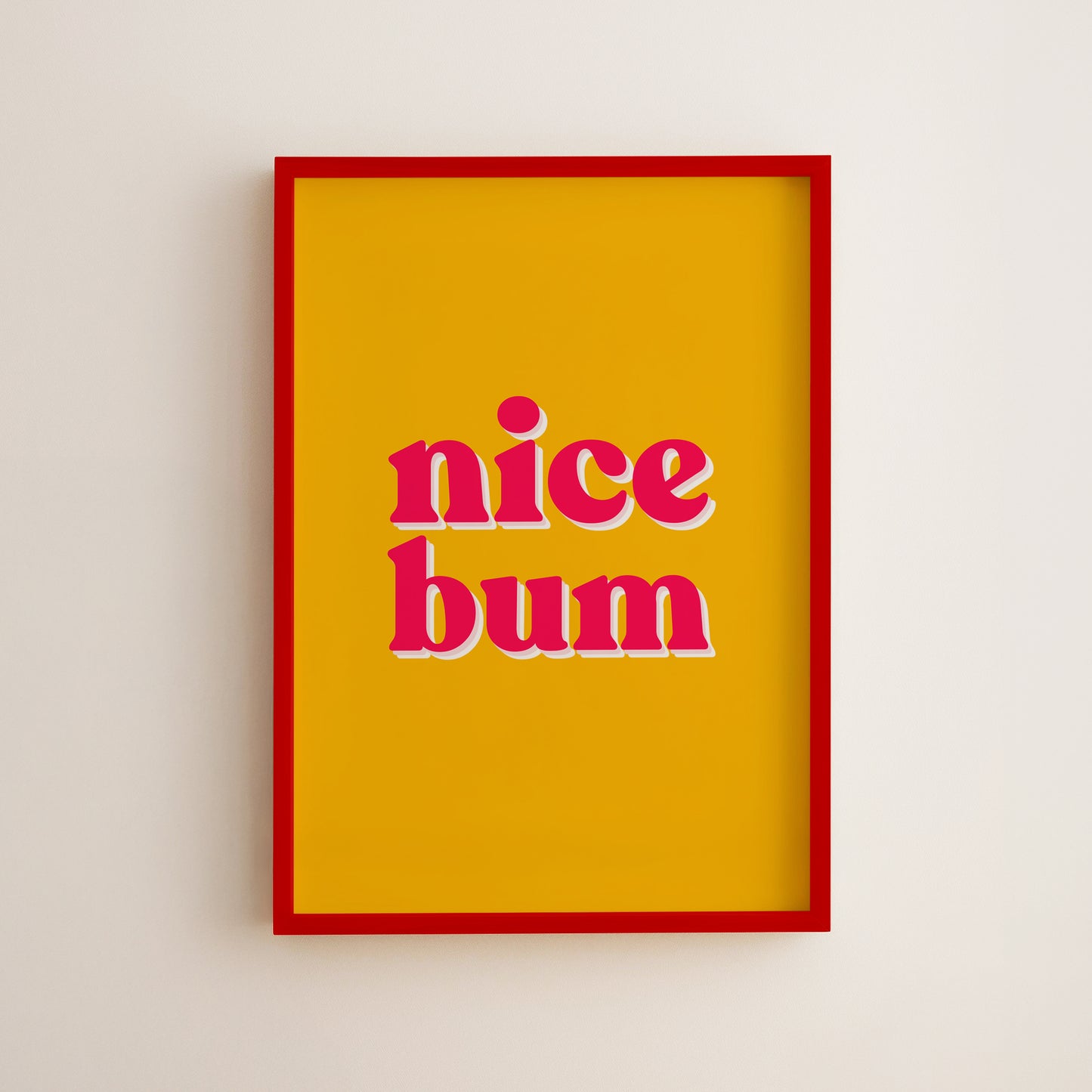 Funny Nice Bum Bathroom Print