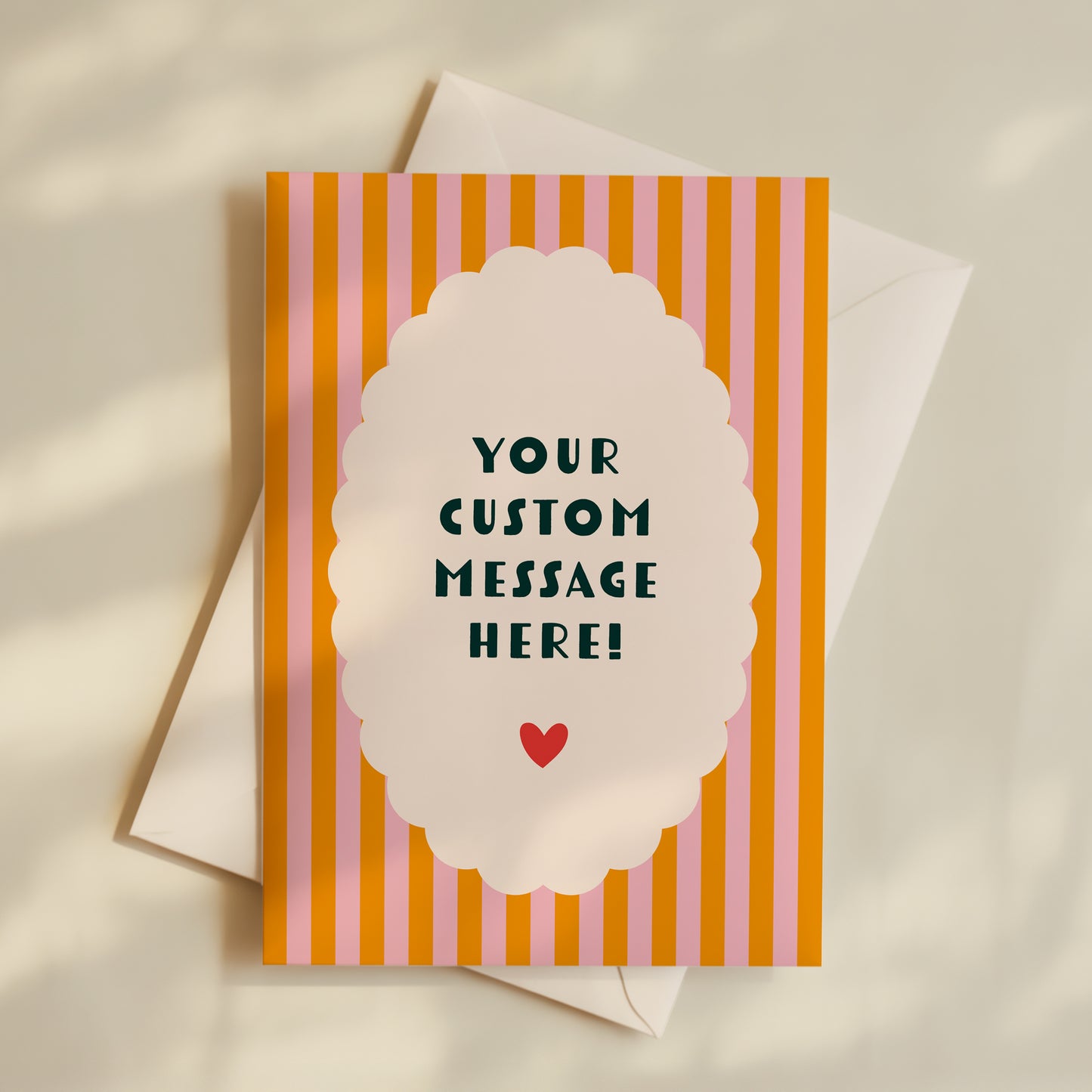 Personalised Own Message Greeting Card