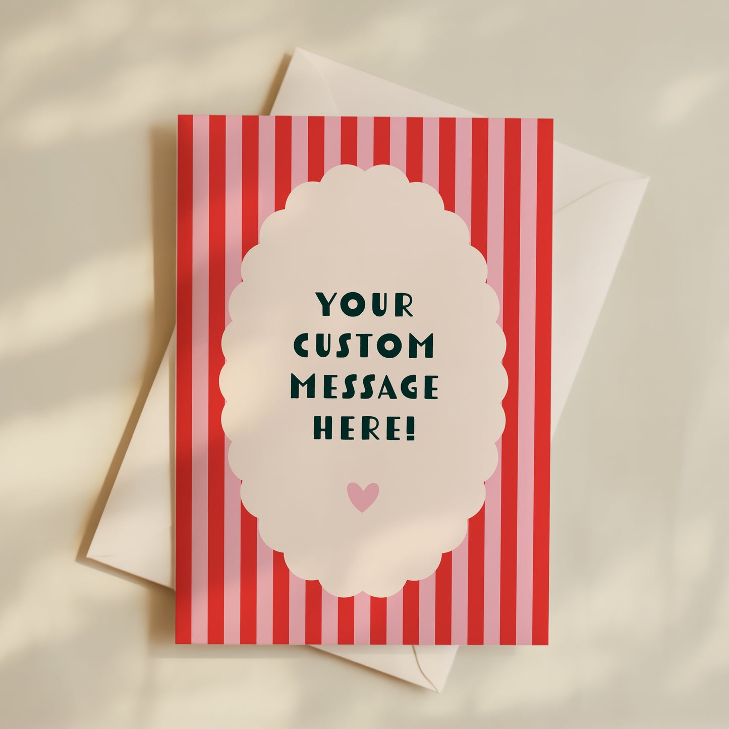 Personalised Own Message Greeting Card