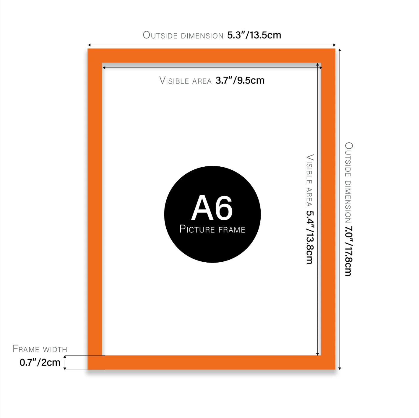 Orange Picture Frame