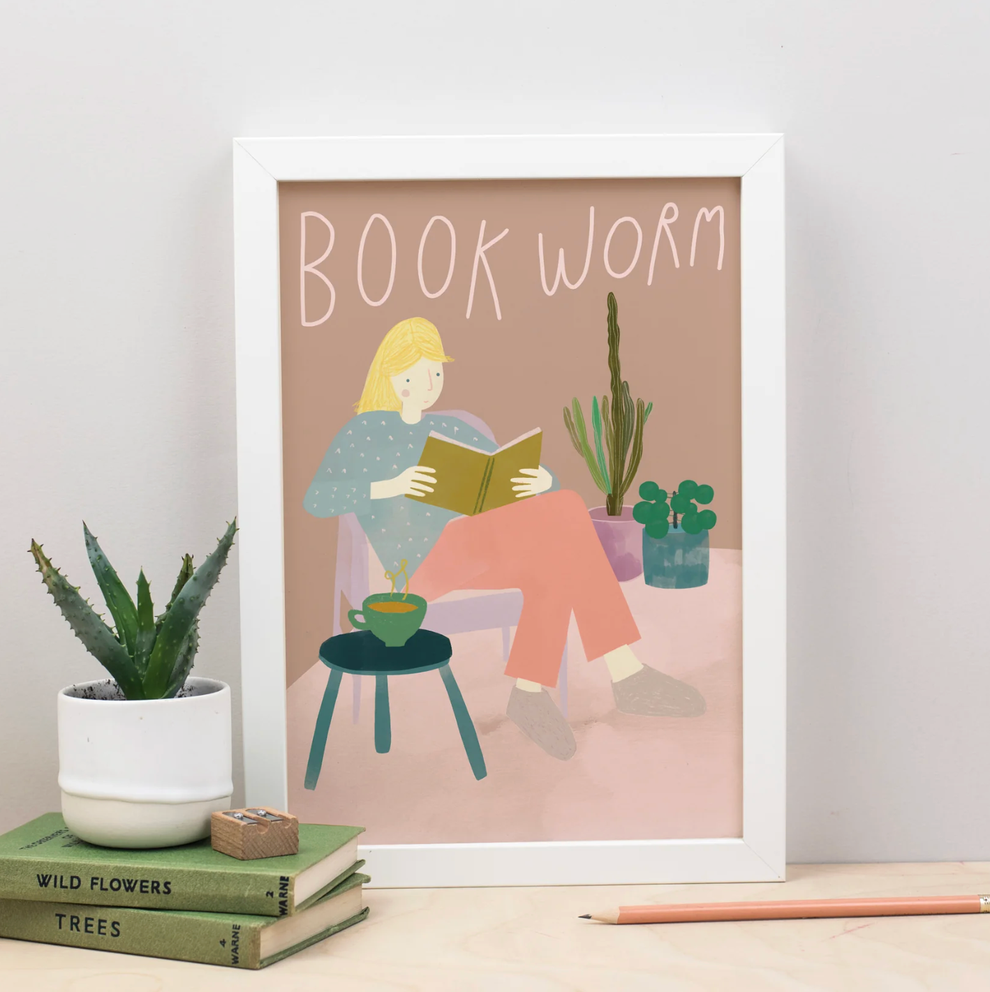 Bookworm Print