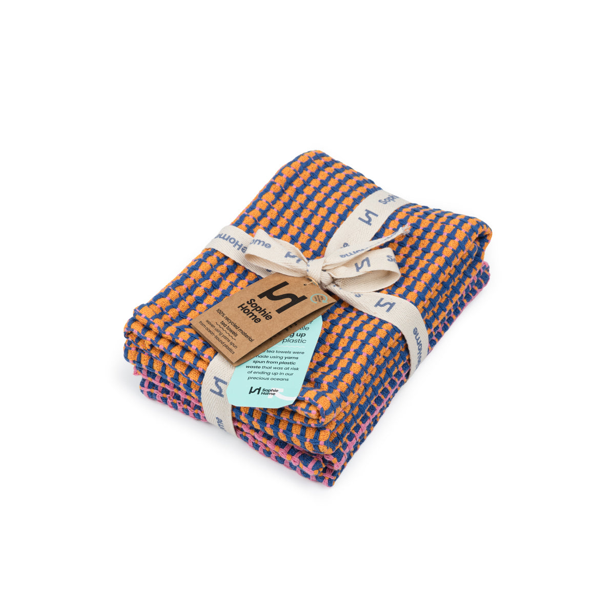 Recycled Materials Tea Towel 2 Pack