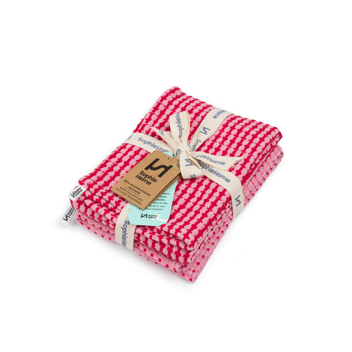 Recycled Materials Tea Towel 2 Pack