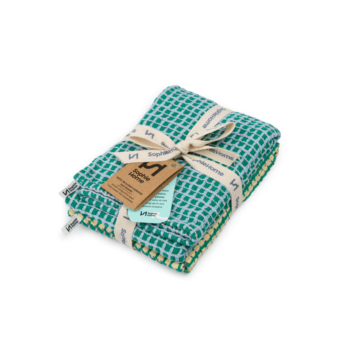 Recycled Materials Tea Towel 2 Pack
