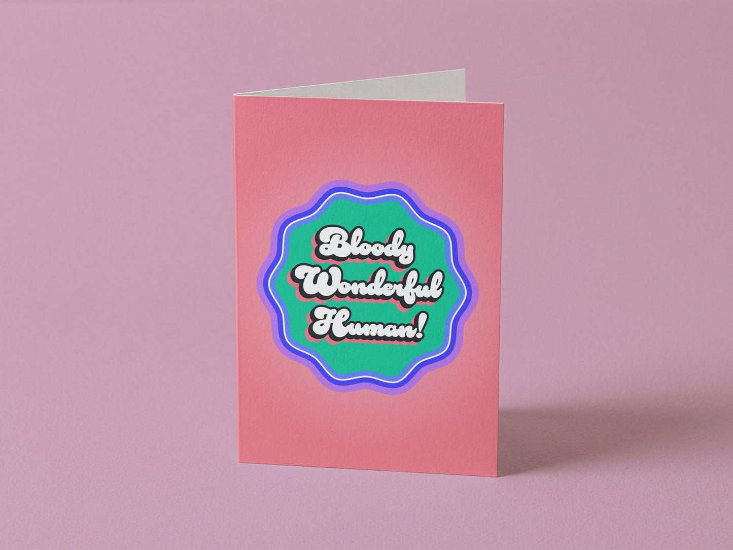 Bloody Wonderful Human Card